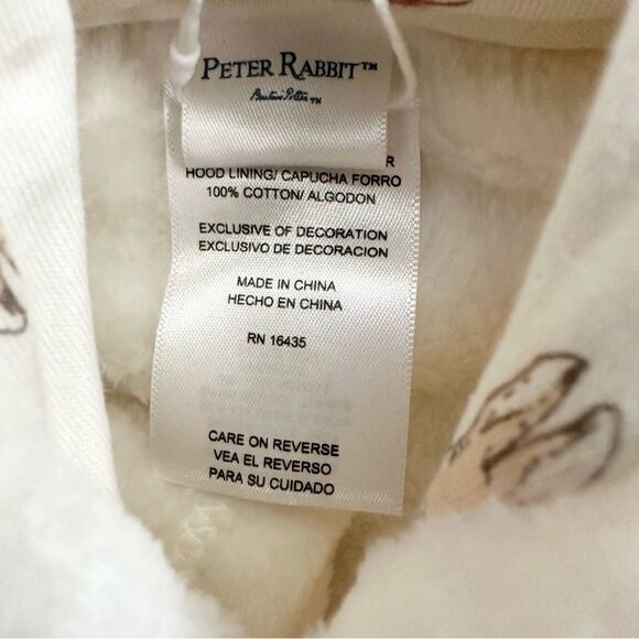 The World of Peter Rabbit Robe Beatrix Potter Infant Newborn Various Sizes - Picture 4 of 9